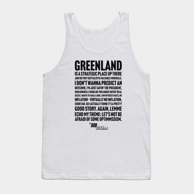 Funny Larry Kudlow Drunken Greenland Rant Bob Cesca Show T-shirt Mugs Tank Top by The Bob Cesca Show Mall